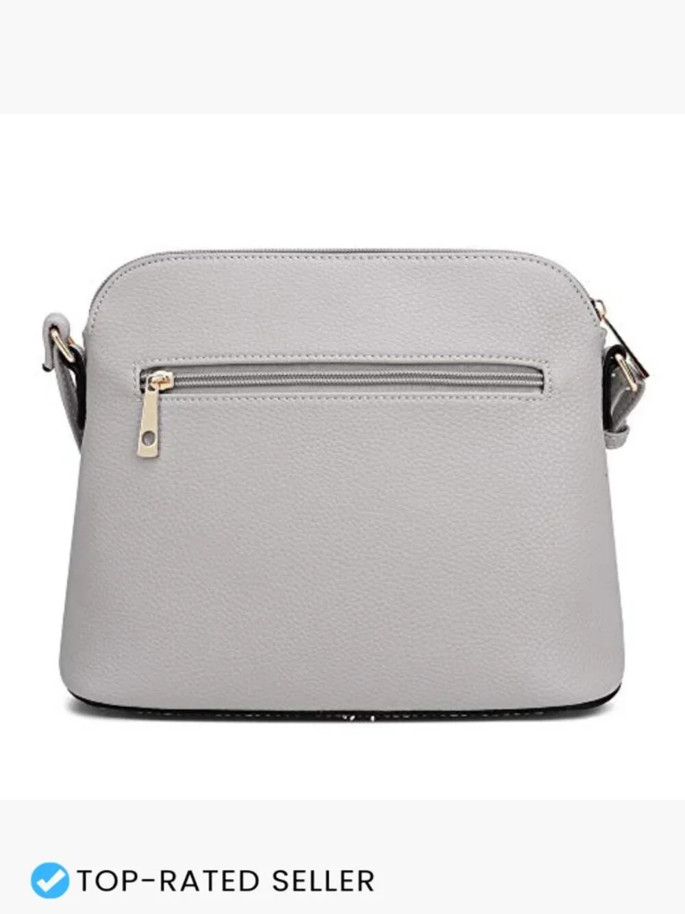 Medium Dome Crossbody Bag with Tassel Zipper Pocket Adjustable Strap